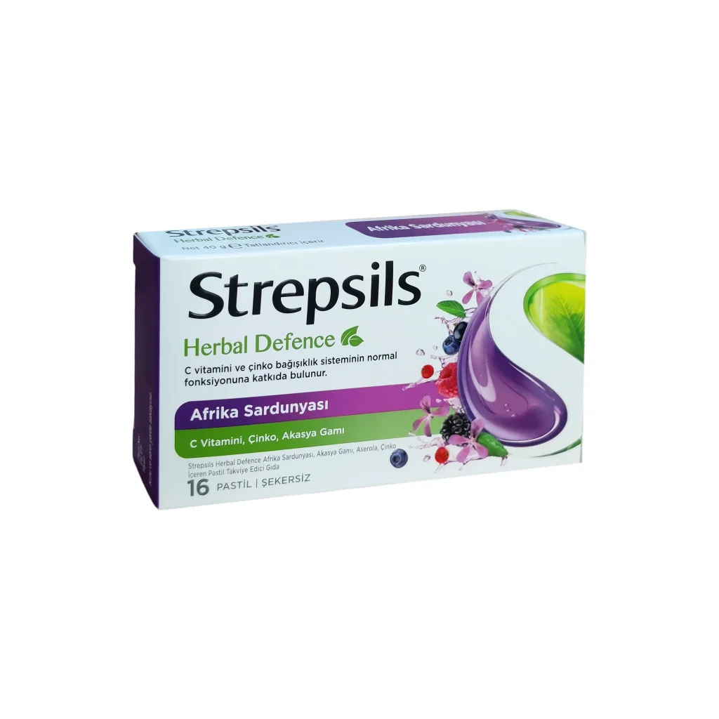 Strepsils Herbal Defenca Afrika Sardunyası 16 Pastil
