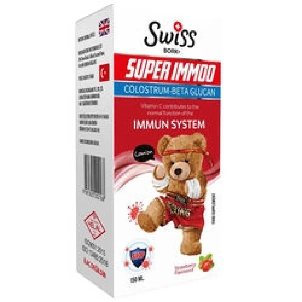Swiss Bork Kids Super Immoo Colostrum-Beta Glucan Şurup 150 ml