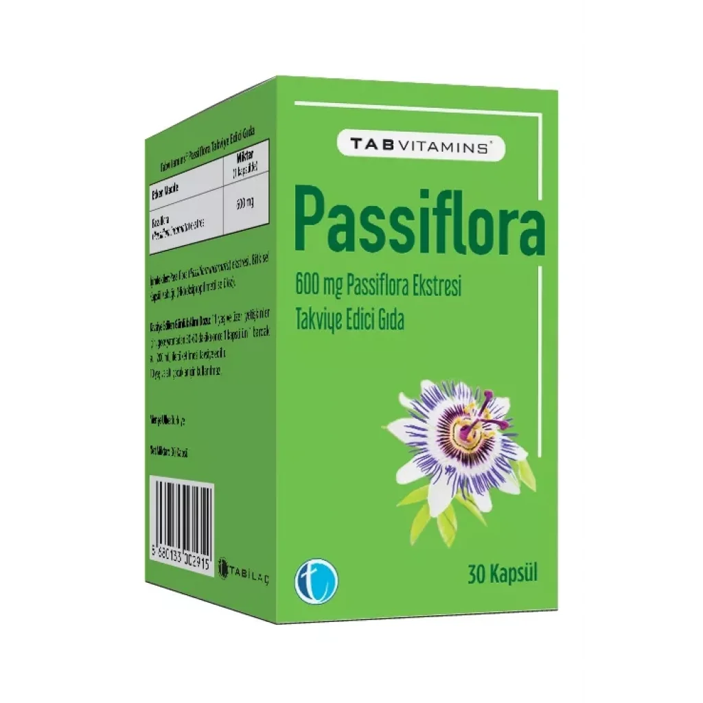 Tabvitamins Passiflora 30 Kapsül