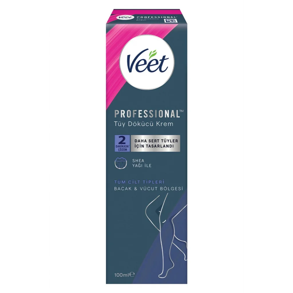 Veet Bacak ve Vücut Bölgesi İçin Professional Tüy Dökücü Krem 100 ml