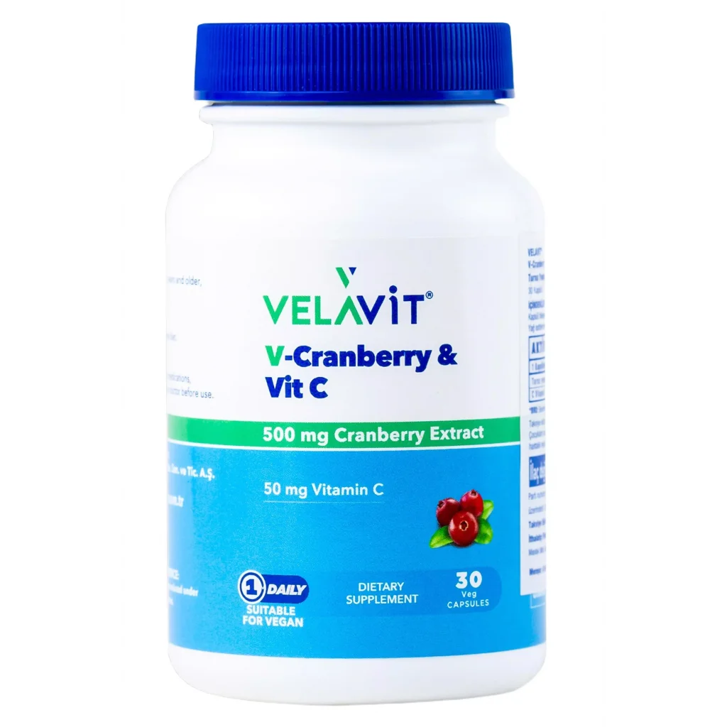 Velavit Turna Yemişi ve C Vitamini İçeren Takviye Edici Gıda 30 Kapsül