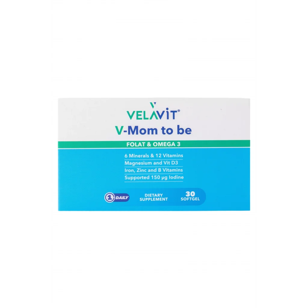 Velavit V-Mom To Be Folat ve Omega3 30 Softgel