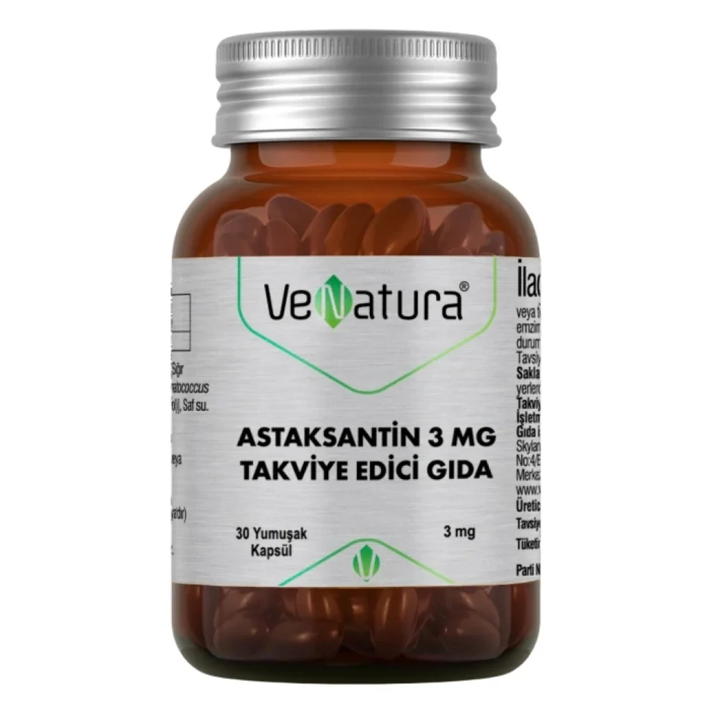 VeNatura Astaksantin 3 mg 30 Kapsül