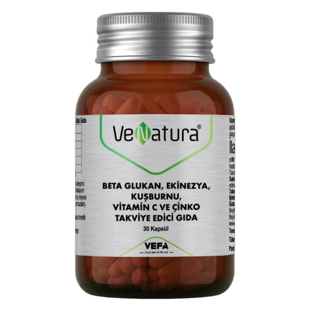 Venatura Beta Glukan Ekinezya Kuşburnu C Vitamini çinko 30 Kapsül