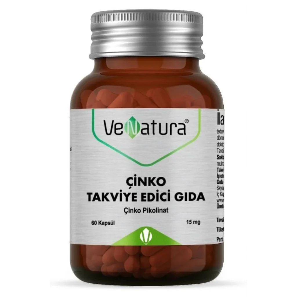 Venatura Çinko 15 mg 60 Kapsül
