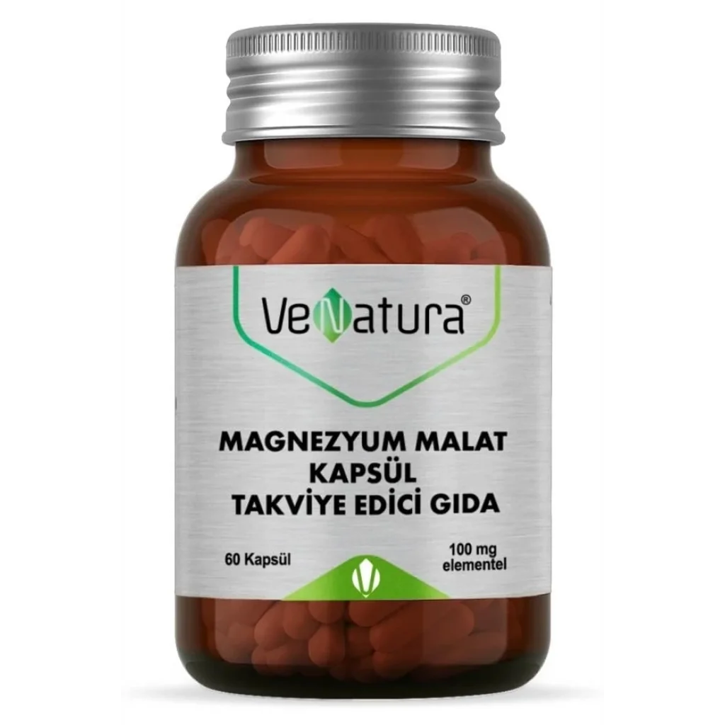 Venatura Magnezyum Malat Takviye Edici Gıda 60 Kapsül