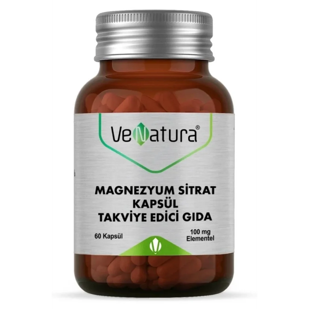 Venatura Magnezyum Sitrat 60 Kapsül