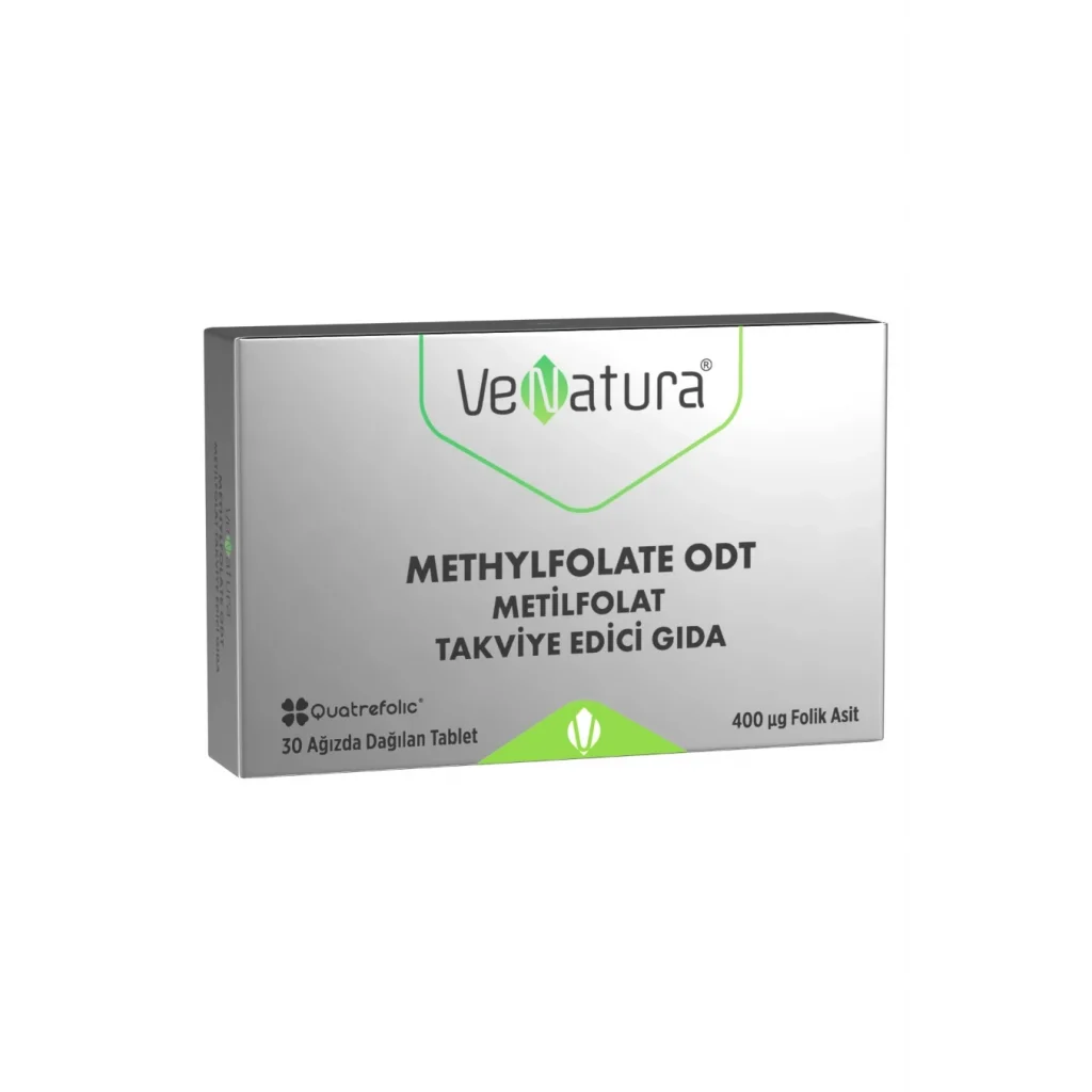 Venatura Metilfolat 400 mcg Ağızda Dağılan 30 Tablet
