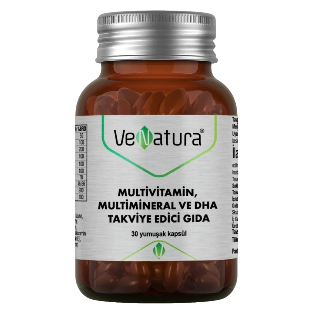 Venatura Multivitamin Multimineral ve DHA 30 Kapsül