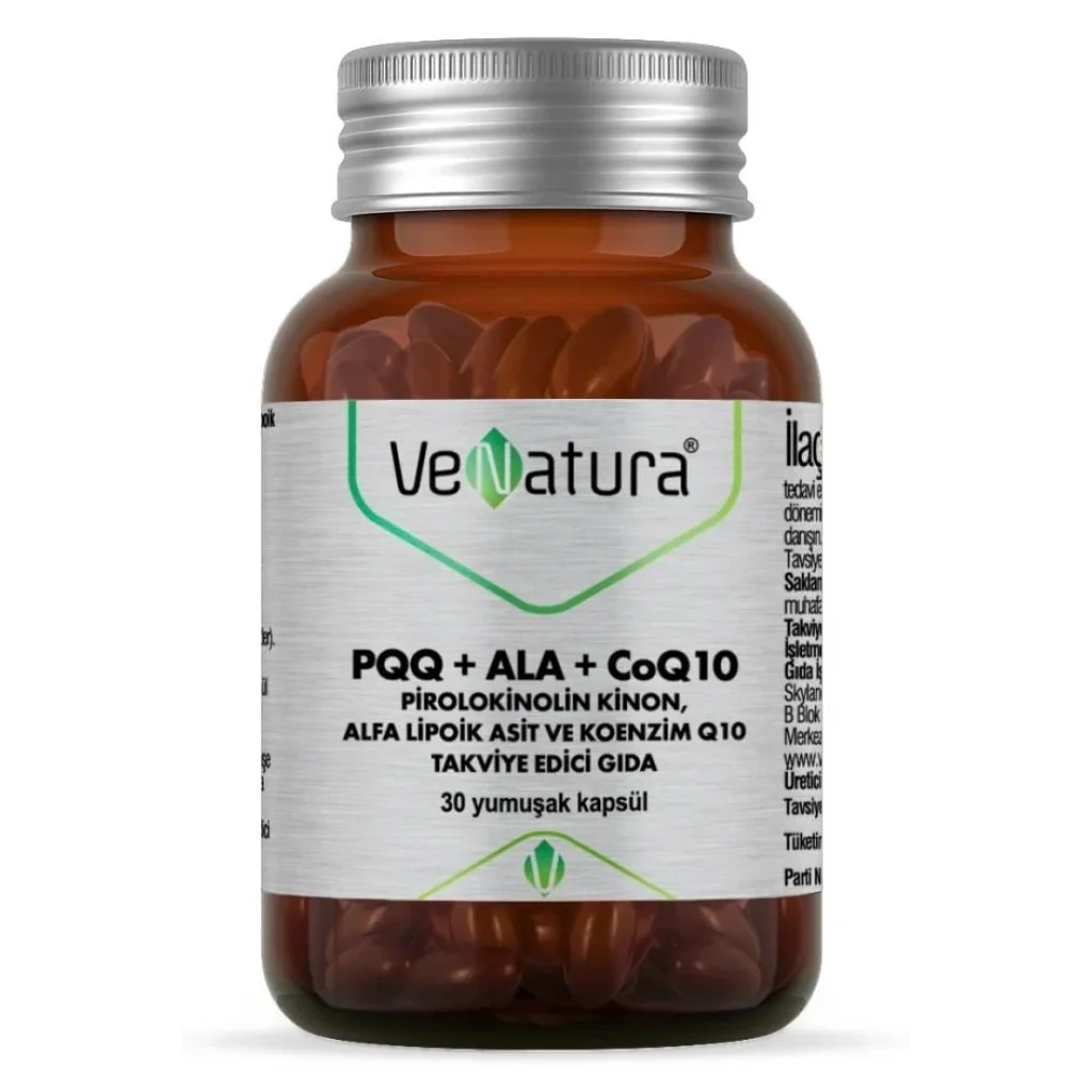 VeNatura PQQ+ALA+KoenzimQ10+Alfa Lipoik Asit 30 Kapsül