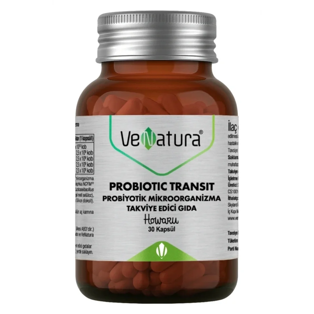 VeNatura Probiotic Transit Probiyotik Mikroorganizma 30 Kapsül