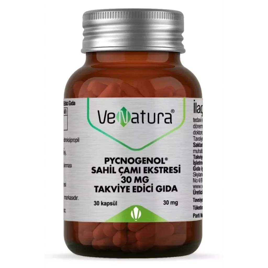 Venatura Pycnogenol Sahil Çamı Ekstresi 30 mg 30 Kapsül