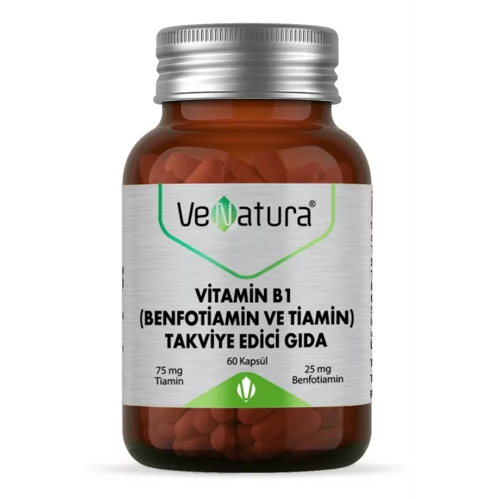Venatura Vitamin B1 (BENFOTIAMIN VE TIAMIN ) 60 Kapsül