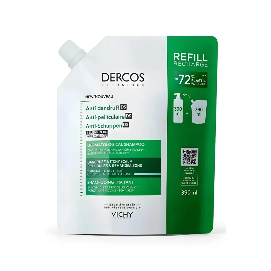 Vichy Dercos Anti Dandruff Normal ve Yağlı Saçlar İçin Kepek Karşıtı Şampuan Refill 390 ml
