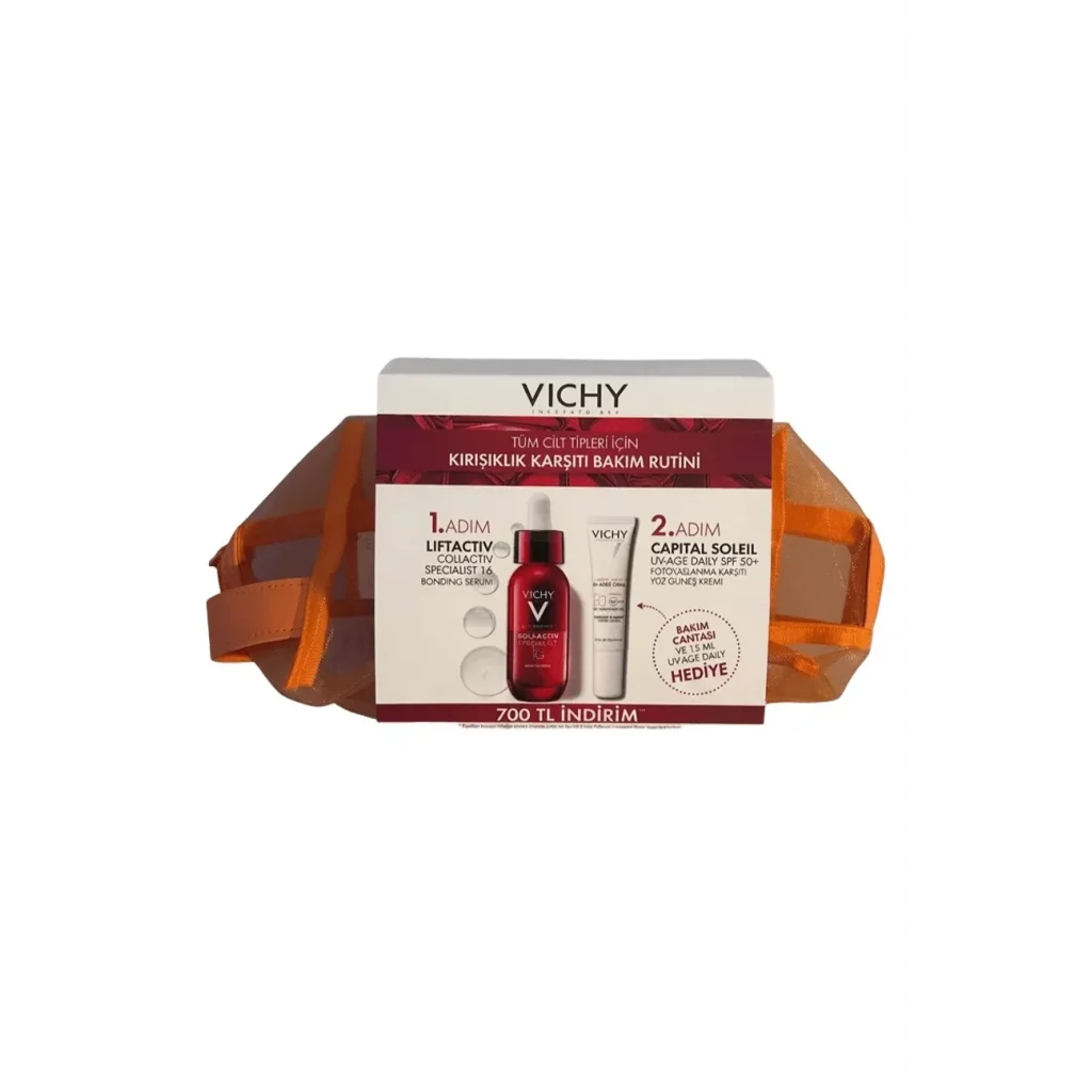 Vichy Liftactiv Collagen Specialist 16 Bonding Serum 30 ml + Capital Soleil Uv-Age Spf50 15ml (Çanta Hediyeli)