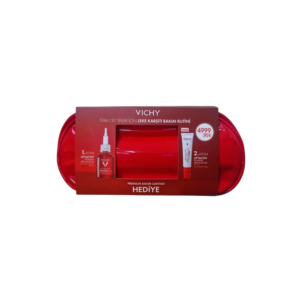 Vichy Liftactiv Pigment B3 Serum 30ml + Pigment B3 Göz Kremi 15ml Çanta Hediyeli