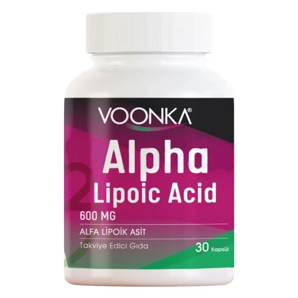 Voonka Alpha Lipoic Acid 600 mg 30 Kapsül