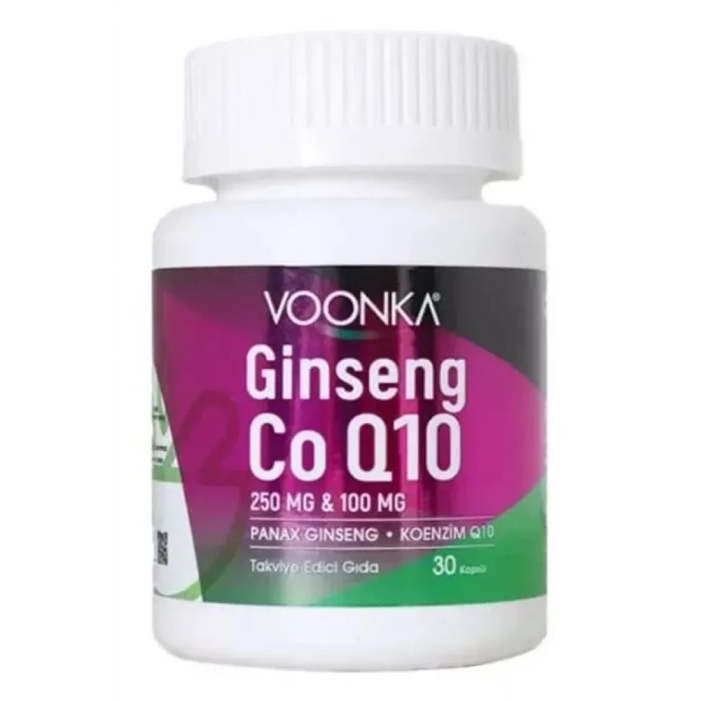 Voonka Ginseng Coenzyme Q10 30 Kapsül