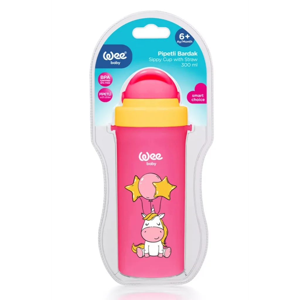 Wee Baby 896 Pipetli Bardak - Mavi