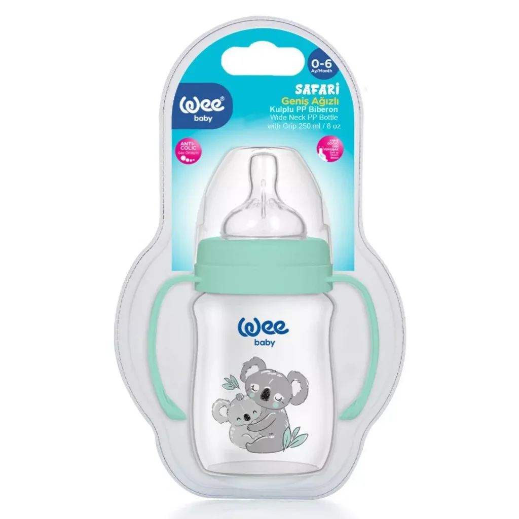 Wee Baby Safari Kulplu Pp Biberon 250ml Karma Renk
