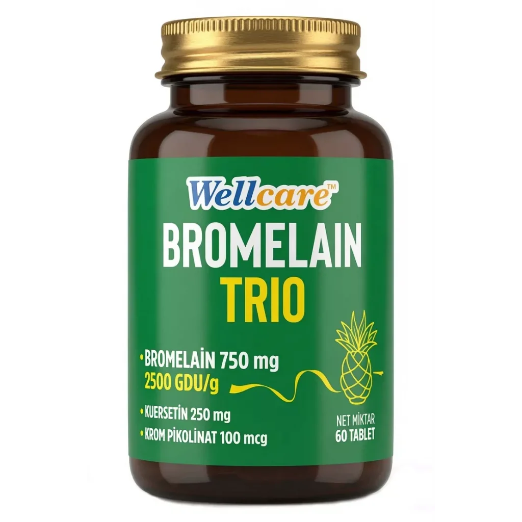 Wellcare Bromelain Trıo 60 Tablet