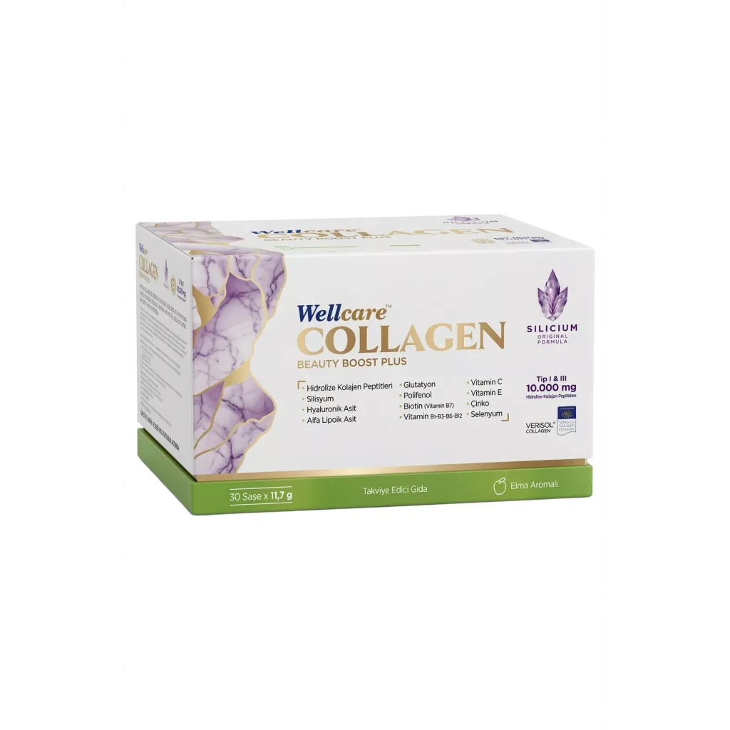 Wellcare Collagen Beauty Boost Plus 10.000 mg Elma Aromalı 30 Saşe