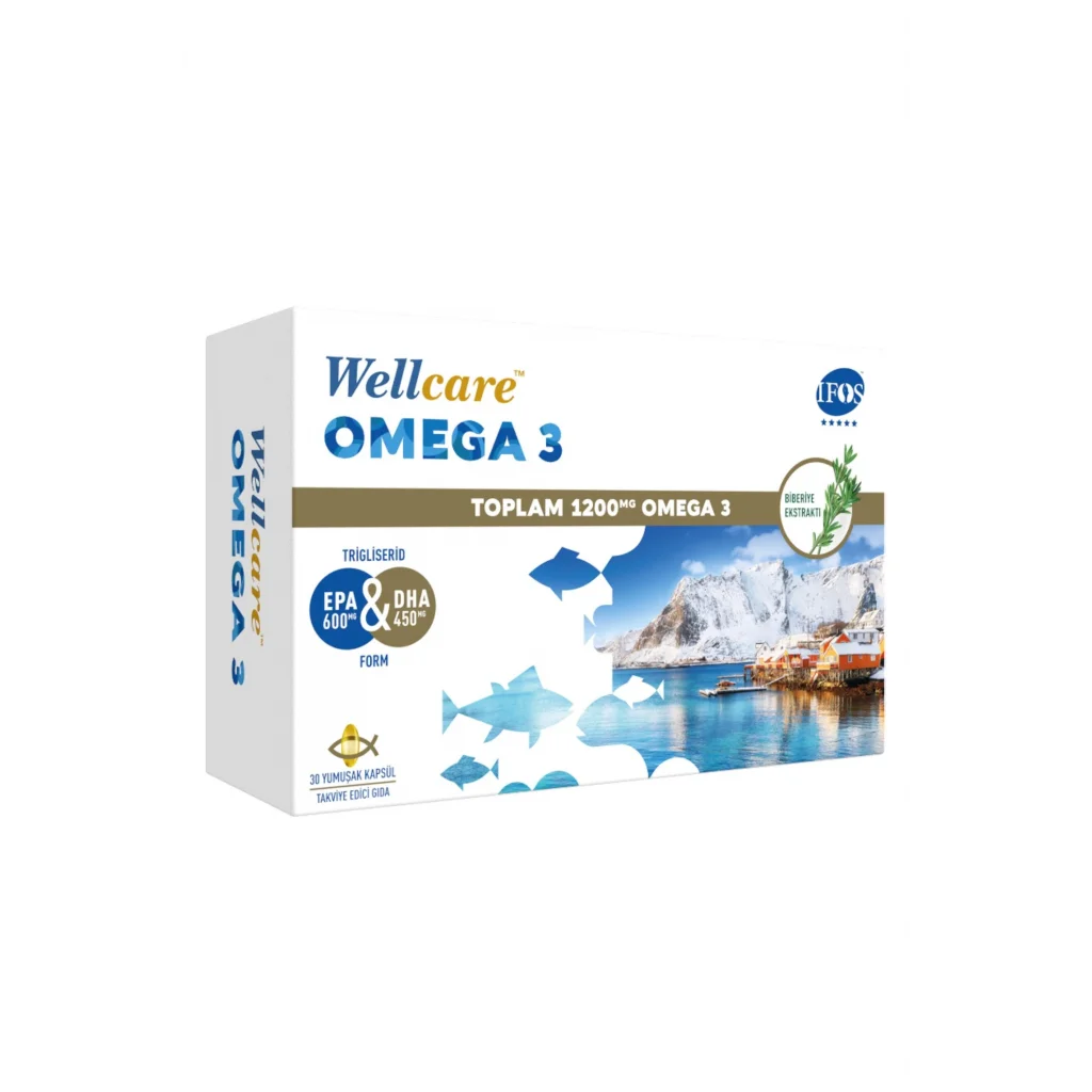 Wellcare Omega 3 Balık Yağı 1200 mg 30 Kapsül