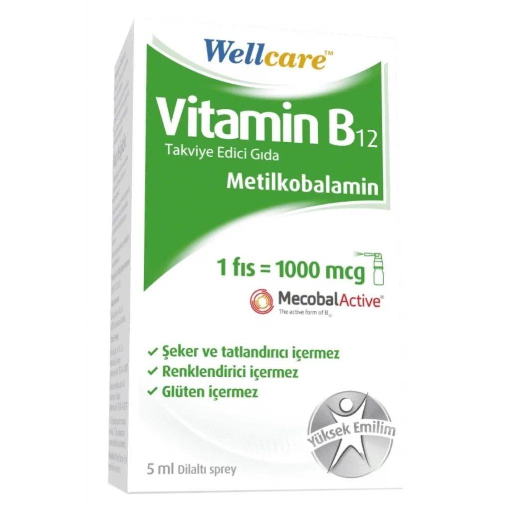 Wellcare Vitamin B12 1000 mcg Sprey 5 ml