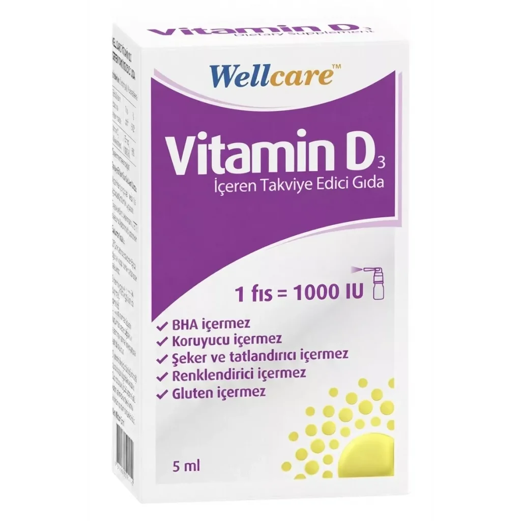 Wellcare Vitamin D3 1000 IU 5 ml