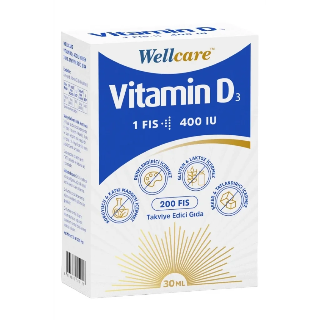 Wellcare Vitamin D3 400 IU 30 ml