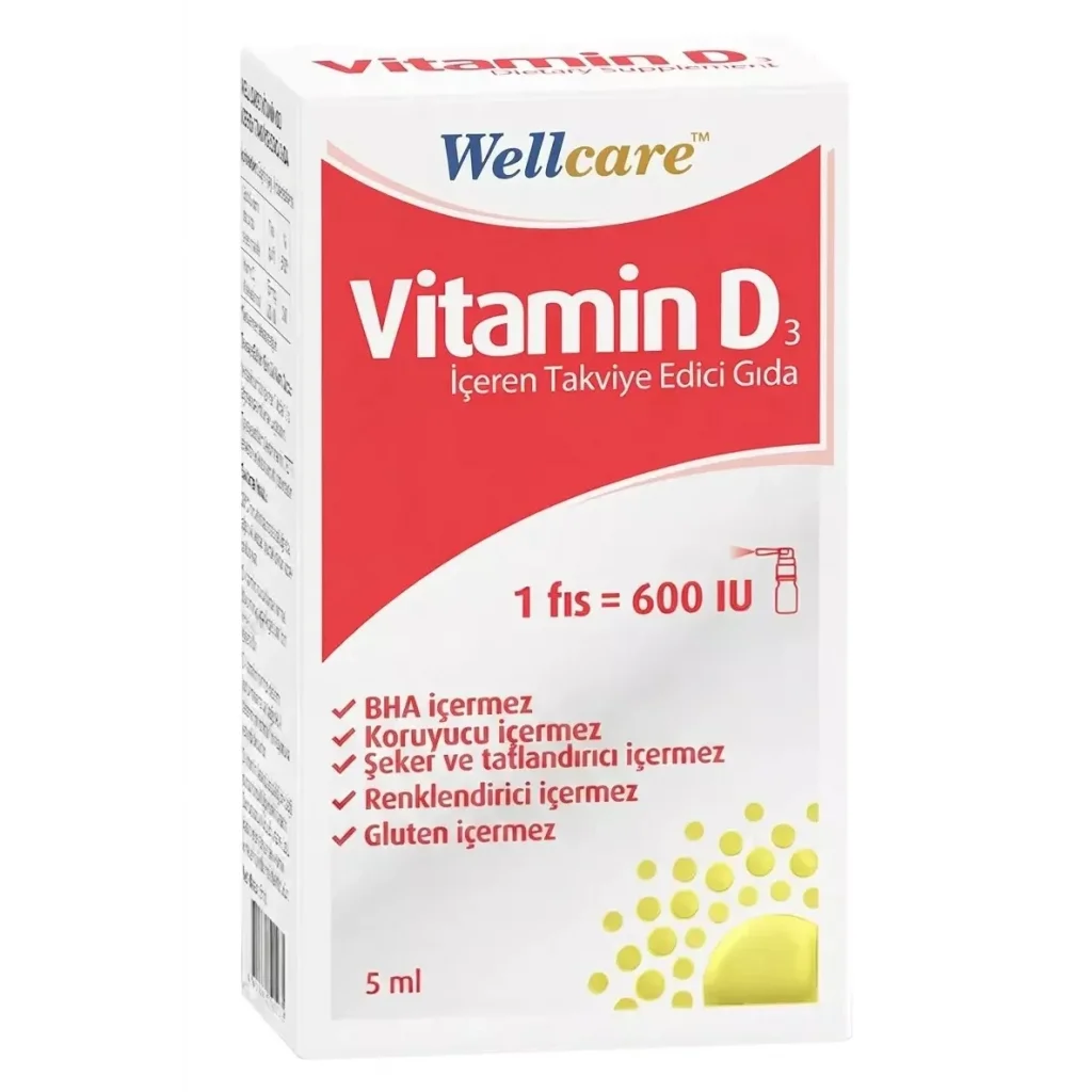 Wellcare Vitamin D3 600 IU 5 ml