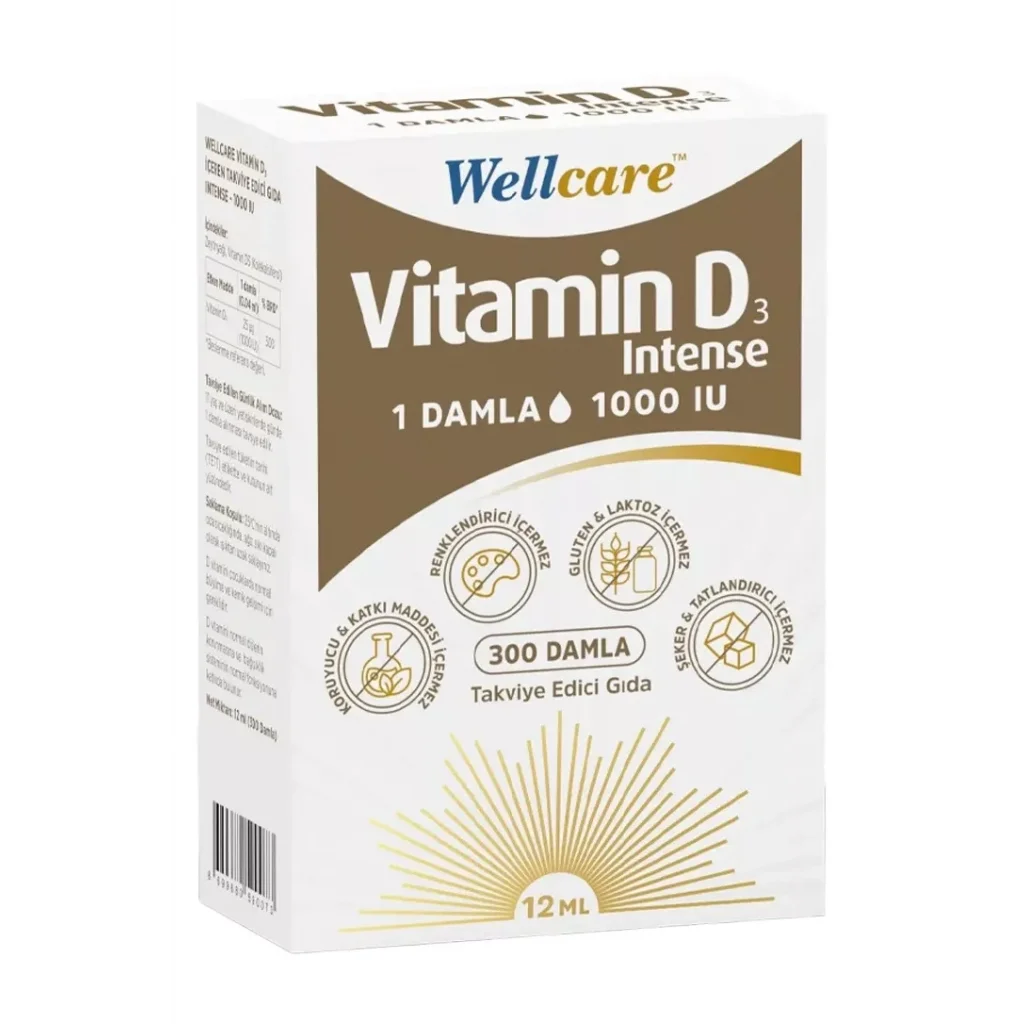 Wellcare Vitamin D3 Intense 1000 IU 12 ml