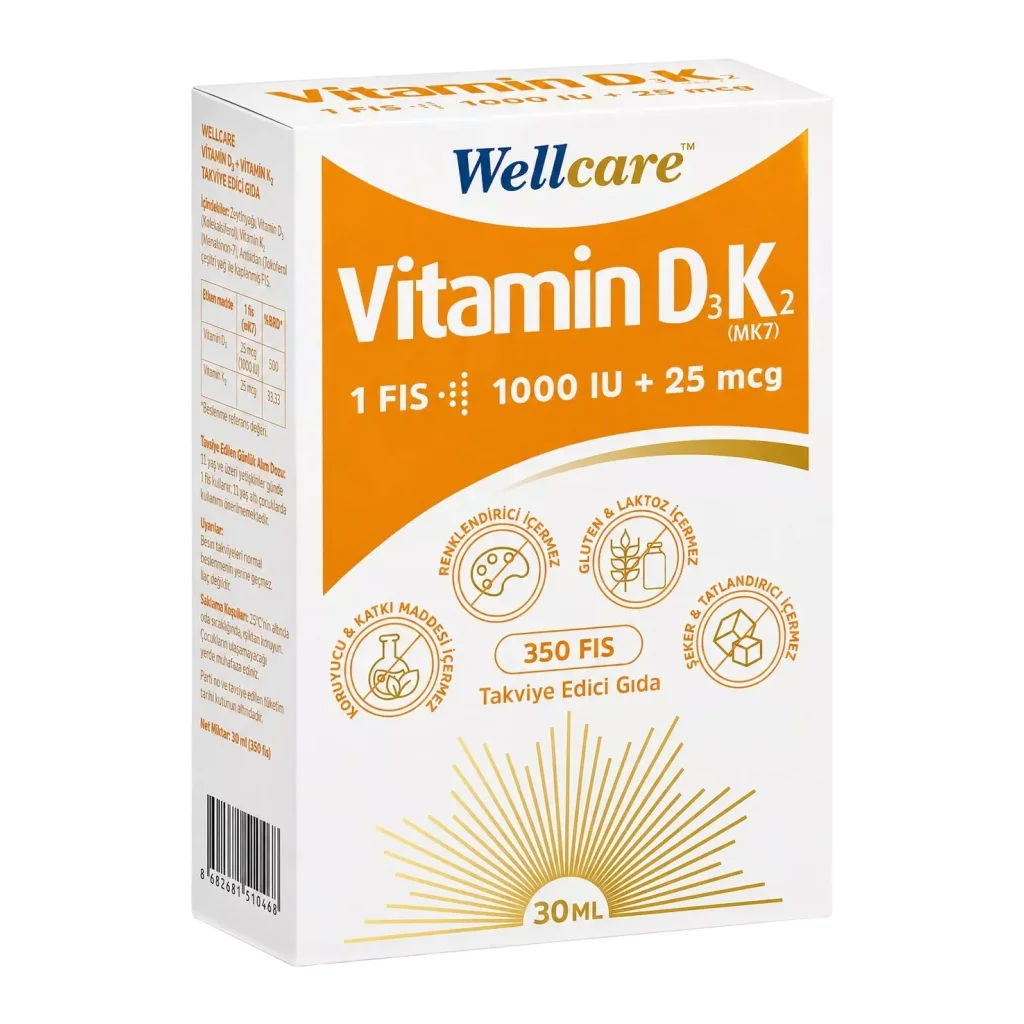 Wellcare Vitamin D3 + K2 30 ml