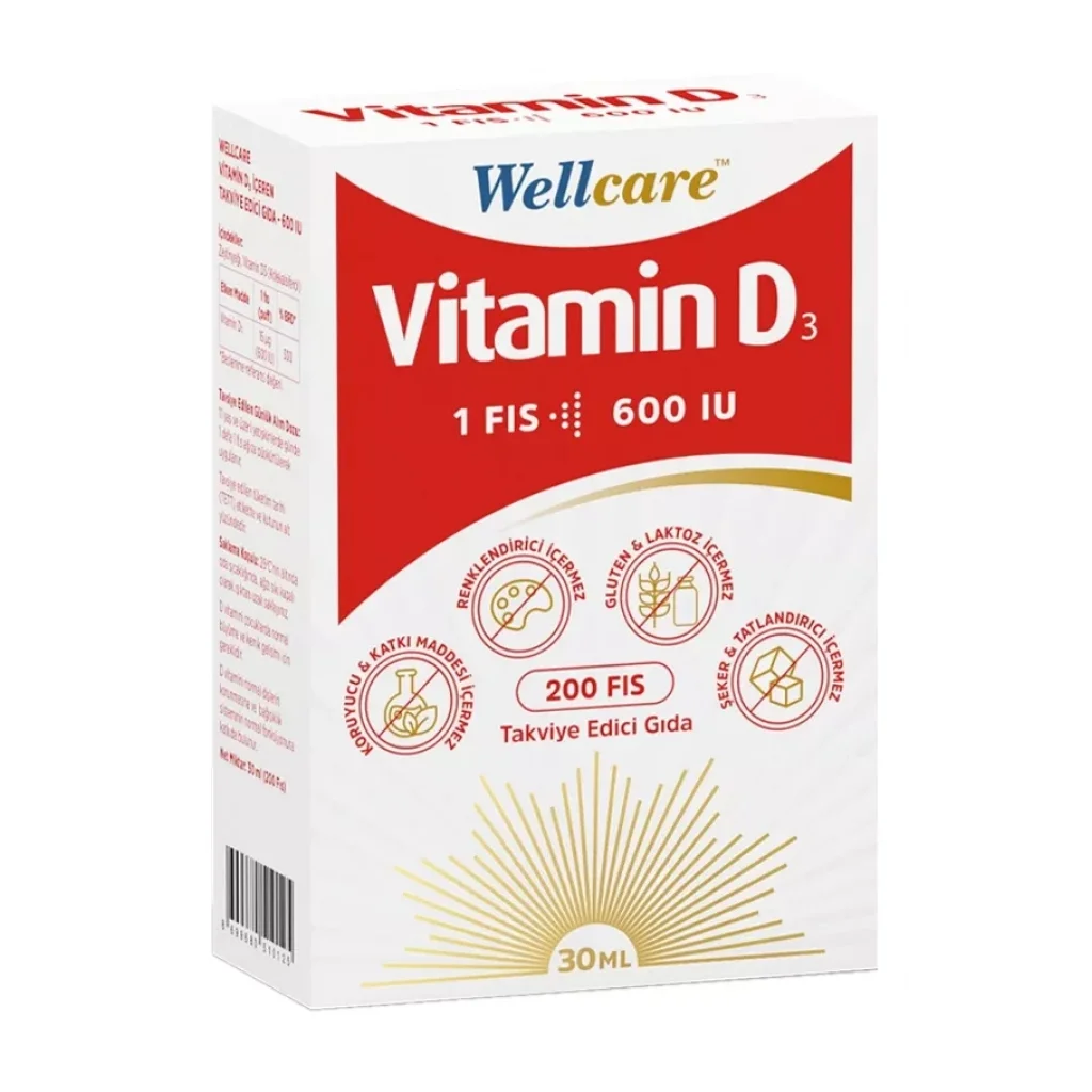 Wellcare Vitamin D3 Sprey 600 IU 30 ml