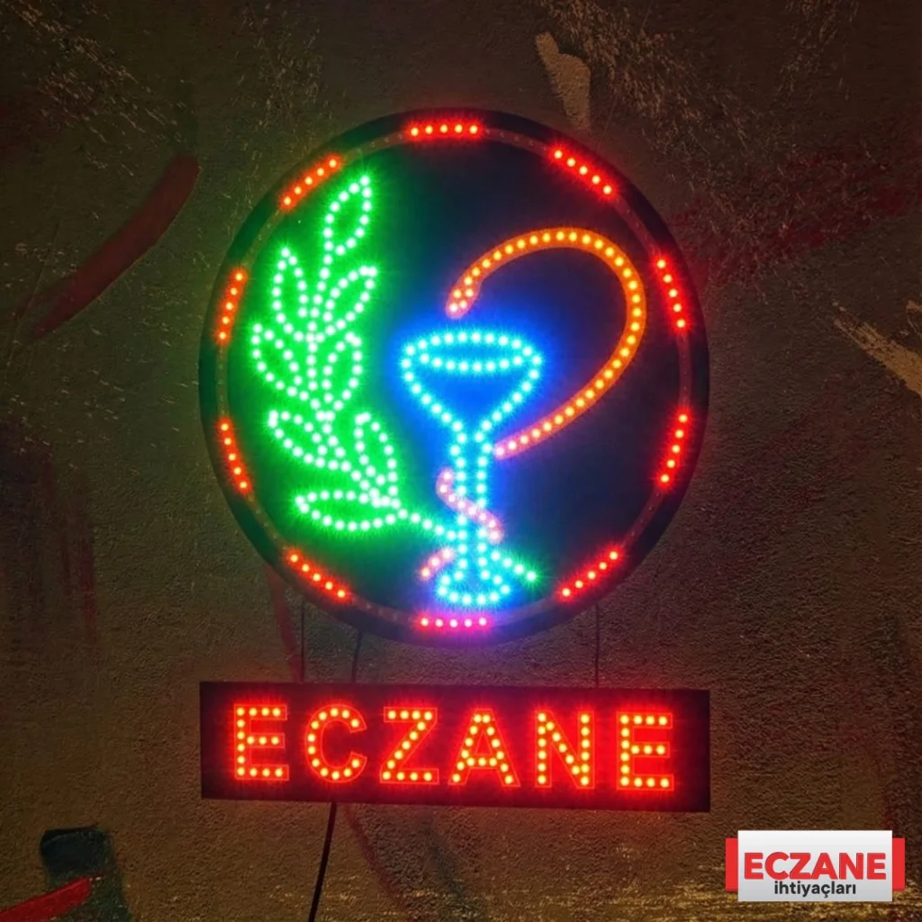 Yılanlı Eczane Yazılı Logo Animasyonlu