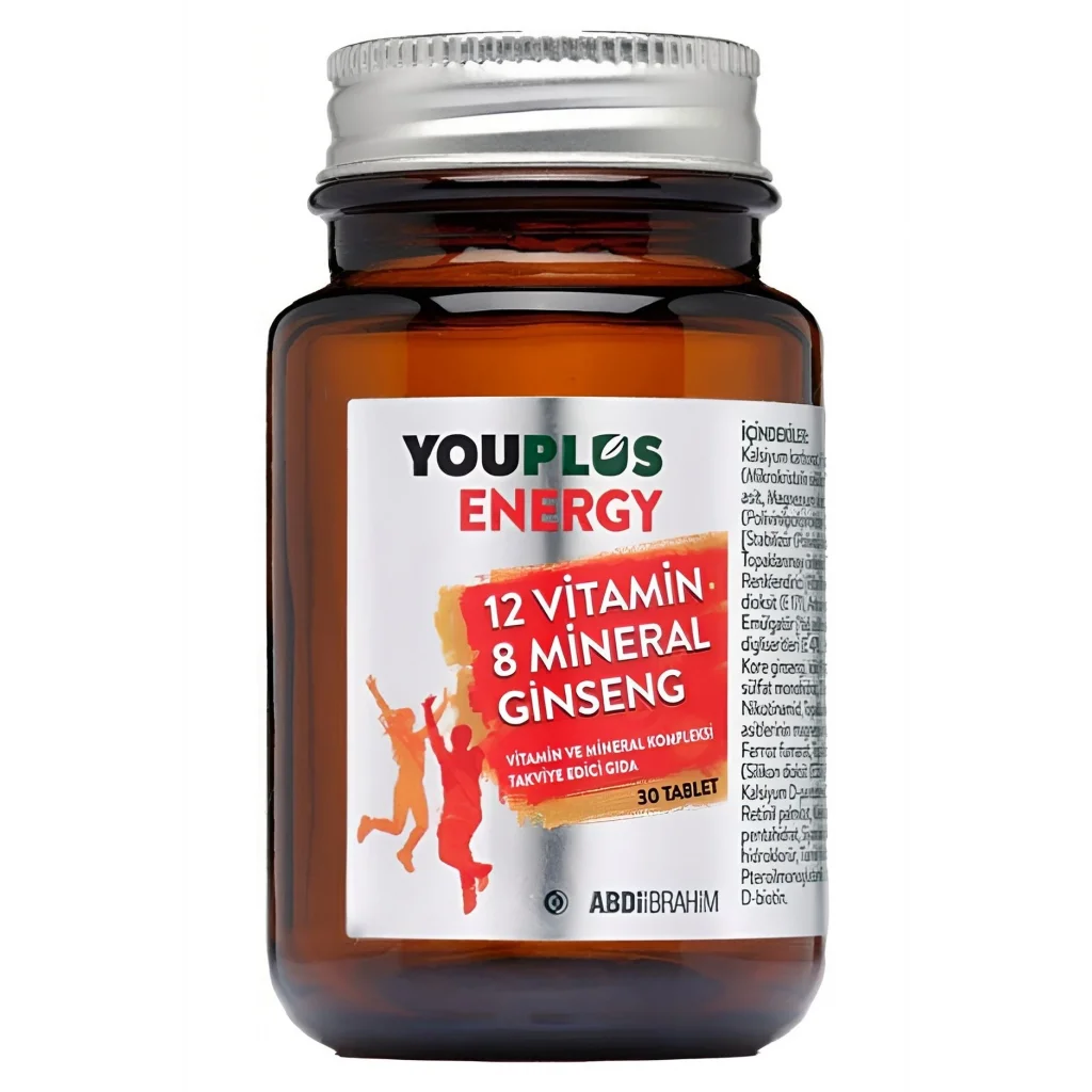 Youplus Energy 12 Vitamin 8 Minarel Ginseng 30 Tablet