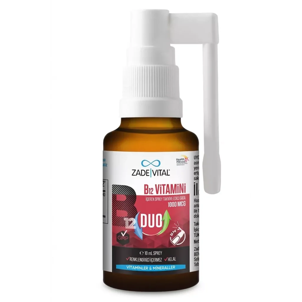 Zade Vital B12 Vitamini Duo 1000 mcg Sprey 10 ml