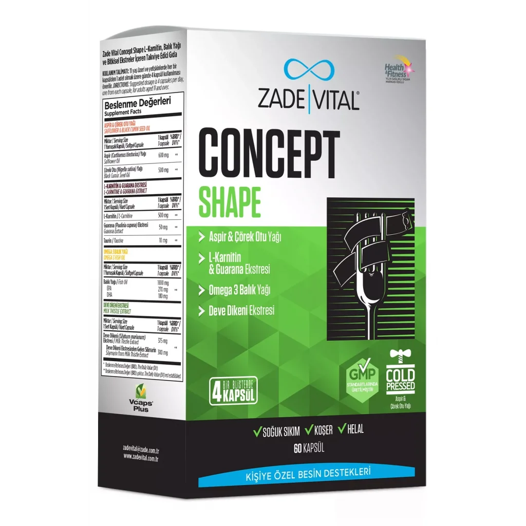 Zade Vital Concept Shape 60 Kapsül