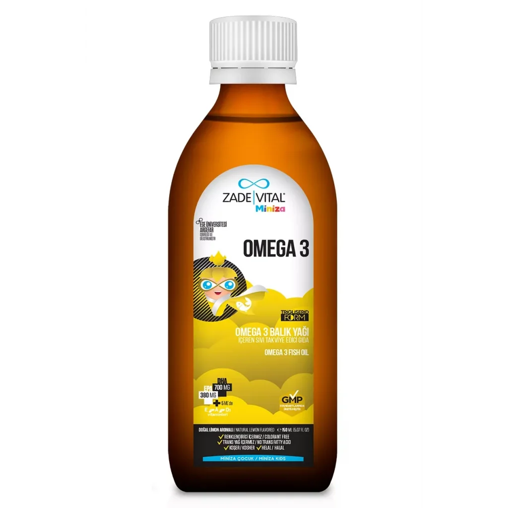 Zade Vital Miniza Omega-3 Balık Yağı 150 ml