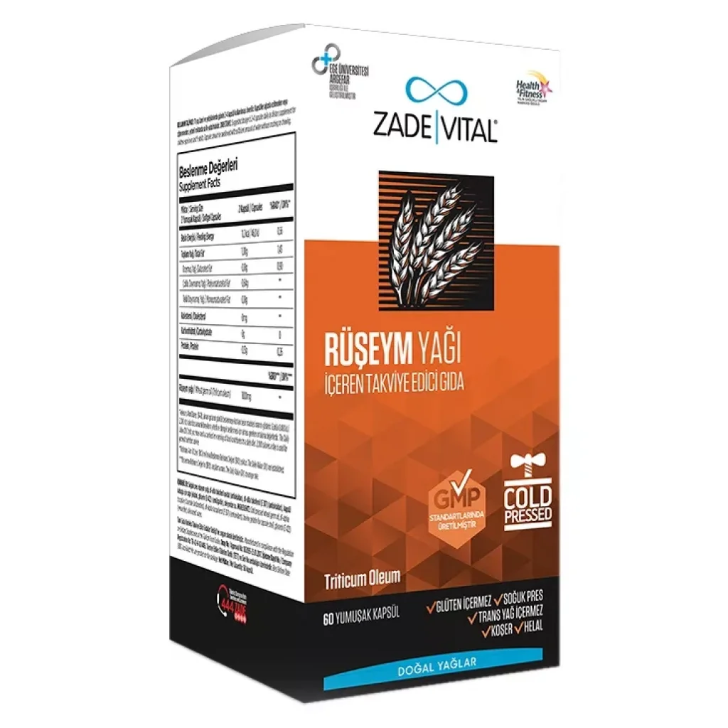 Zade Vital Ruşeym Yağı 500 mg 60 Kapsül