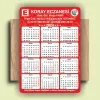 14x10 cm Eczanenize Özel 2026 Takvimli Magnet