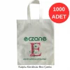 30*37cm Kulplu E-Logolu Desen Bez Torba 1000 adet