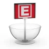 Eczane Banko Üstü 30cm Fanus Çanak Stand