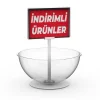 Eczane Banko Üstü 30cm Fanus Çanak Stand