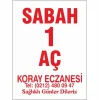 Eczane Etiketi Kod1 Beyaz