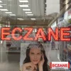 Eczane LED Tabelası – 134x26 cm, Kırmızı Işık
