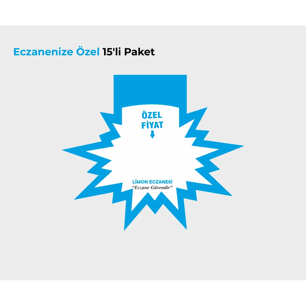 Eczanenize Özel Raf Önü Yıldız Mavi 15 Adet