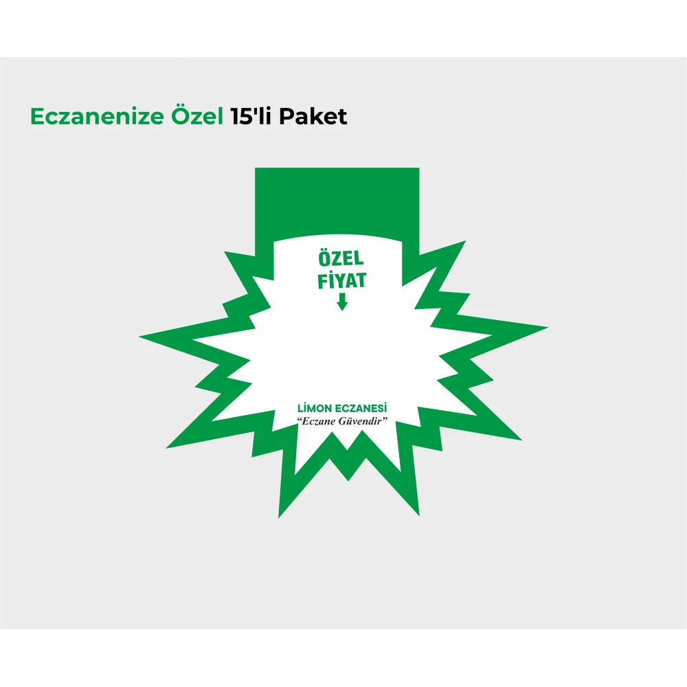 Eczanenize Özel Raf Önü Yıldız Yeşil 15 Adet