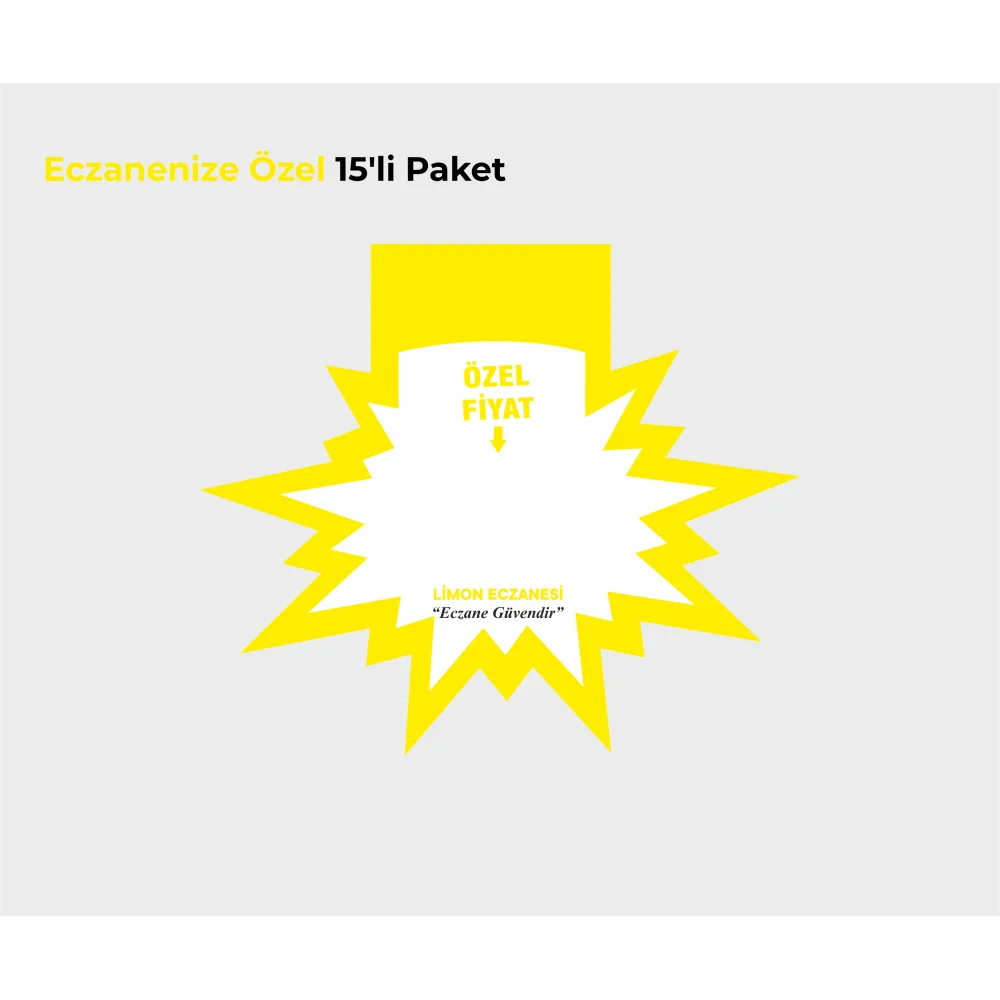Eczanenize Özel Raf Önü Yıldız Sarı 15 Adet