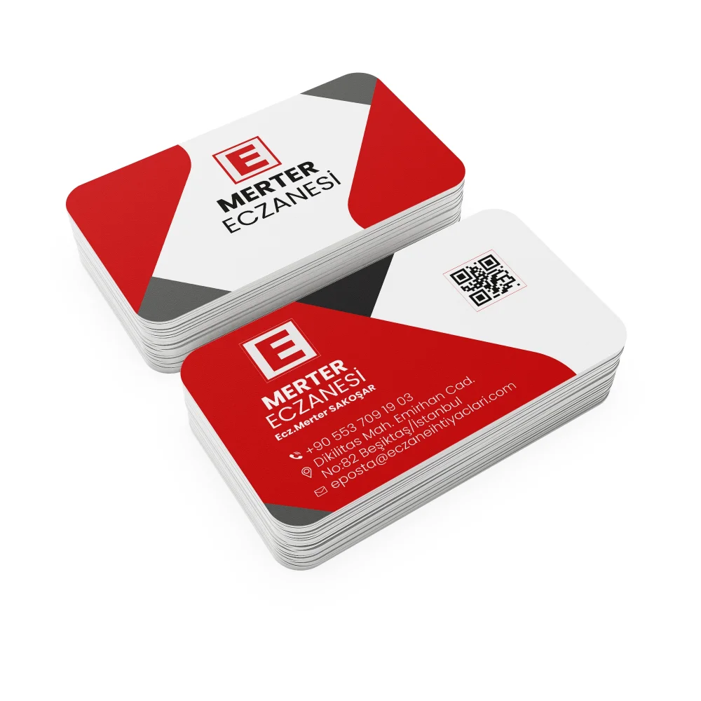 Kalın Gramajlı Eczane Kartvizit No:116 1000 Adet